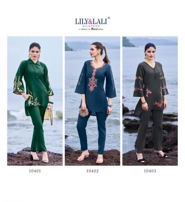 Lily And Lali Marvel Fancy Kurti With Bottom Collection